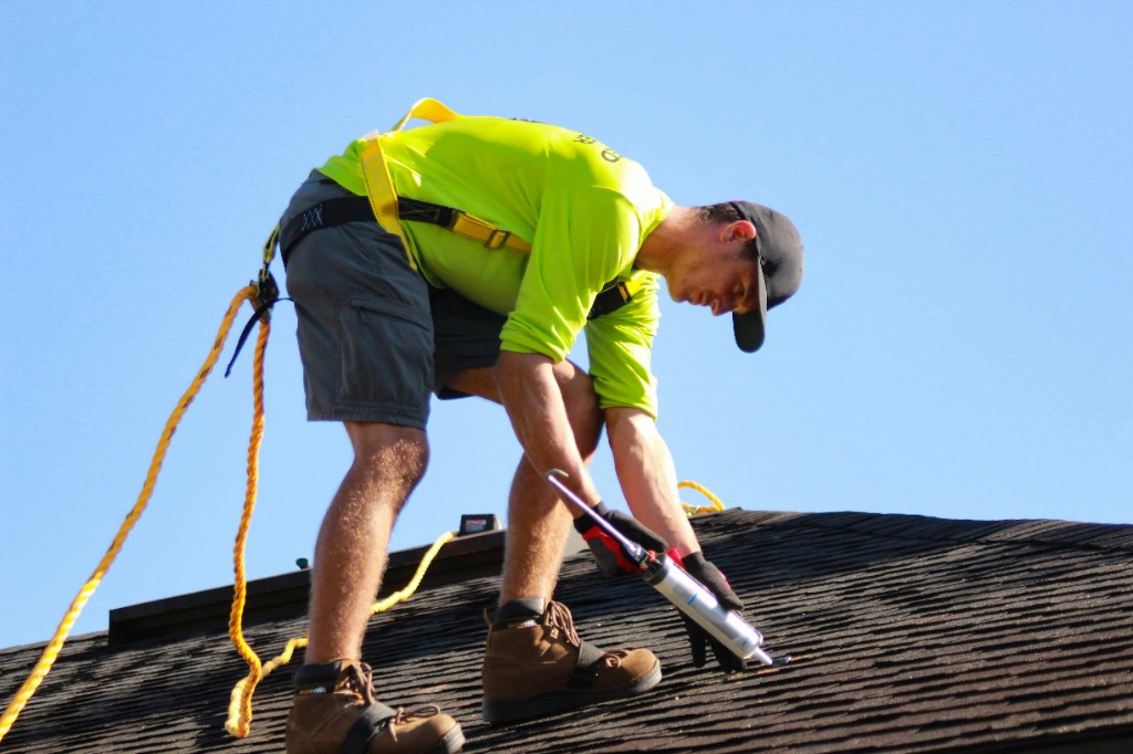 Leaks, storm damage, and worn areas